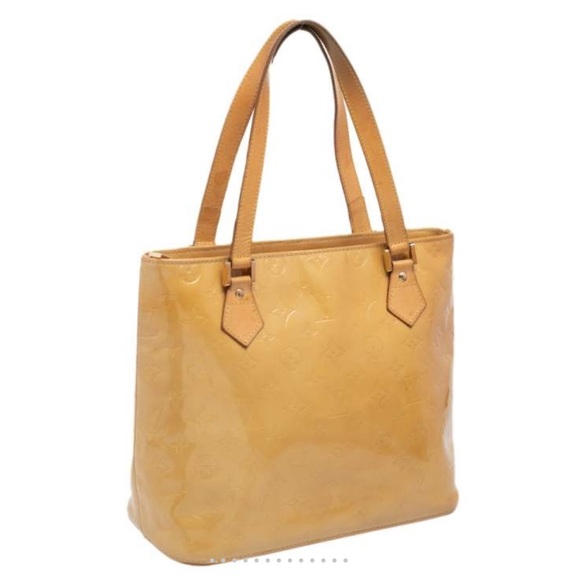 Louis Vuitton Vernis Houston Patent Leather Handbag - Gold Hardware - Mustard - Picture 4 of 4